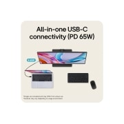 LG 27&nbsp;collu UltraFine™ U7, UHD 4K IPS monitors, LG UltraFine monitors ar USB-C savienojamību, kas atbalsta līdz 65 W jaudas padevi, savienots ar klēpjdatoru un perifērijas ierīcēm racionalizētas darbavietas izveidei, 27U730B-B, thumbnail 7