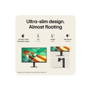 LG 27&nbsp;collu UltraFine™ U7, UHD 4K IPS monitors, LG UltraFine monitors ar glītu un minimālistisku dizainu un plānu profilu, 27U730B-B, thumbnail 10
