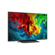 LG 55&nbsp;collu LG QNED evo AI Mini-LED 4K viedtelevizors 2026, LG QNED evo AI QNED82 Mini LED izceļ, kā Mini LED atklāj asākas klints tekstūras un skaidrākas okeāna detaļas salīdzinājumā ar parasto LED piekrastes klints ainas sadalītajā skatā, nodrošinot dziļākus, 55QNED83B3A, thumbnail 4