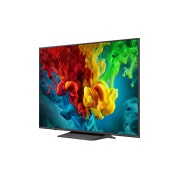 LG 65&nbsp;collu LG QNED evo AI Mini-LED 4K viedtelevizors 2026, LG QNED evo AI QNED82 Mini LED ar AI Picture Pro un Dynamic Tone Mapping Pro rāda zema leņķa āra dzīvesveida ainu ar diviem cilvēkiem starp dzīvīgiem ziediem, kamēr mākslīgais intelekts atpazīst un uz, 65QNED83B3A, thumbnail 6