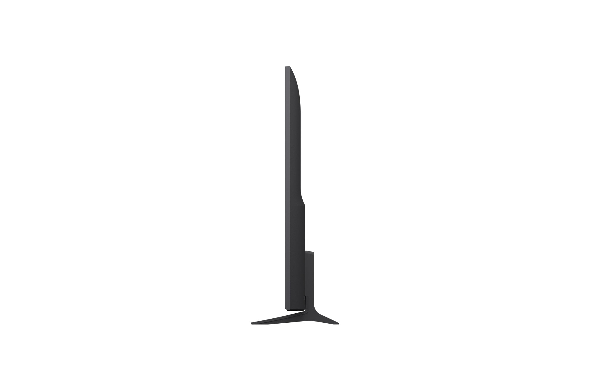 LG 65&nbsp;collu LG QNED evo AI Mini-LED 4K viedtelevizors 2026, LG QNED evo AI QNED82 Mini LED no priekšpuses un sānu skata, izceļot 65" displeju ar 1455&nbsp;mm platu ekrānu, 841&nbsp;mm ekrāna augstumu, 904&nbsp;mm augstumu ar statīvu, &nbsp;67,9 mm dziļumu un statīva nospiedumu 12, 65QNED83B3A, thumbnail 2