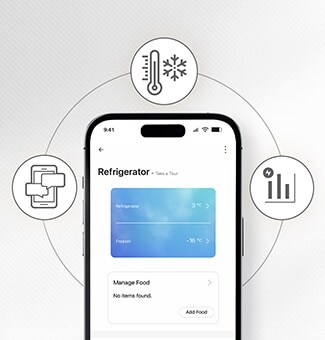 Produkta attēls ar Smart Inverter Compressor™ logotipu un 10 gadu garantijas logotipu.