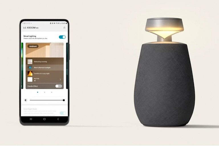 Video, kurā parādīts, kā izmantot XBOOM App ar LG XBOOM 360 XO2T.