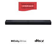 LG 400W, 3.1.3 kanālu SC9S LG Soundbar skaņas sistēma ar Dolby Atmos, perfekti sader ar LG OLED evo AI C sērijas TV, Skats uz Sound Bar no priekšpuses, SC9S, thumbnail 2