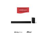 LG 420W, 3.1 kanālu SG10TY LG Soundbar skaņas sistēma ar Dolby Atmos, perfekti sader ar LG OLED evo AI G sērijas TV, LG Soundbar SG10TY un pastiprinātājs no priekšpuses, SG10TY, thumbnail 1
