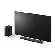 LG 400W, 3.1.1 kanālu S70TY LG Soundbar skaņas sistēma ar Dolby Atmos, perfekti sader ar LG QNED AI TV, LG Soundbar S70TY un pastiprinātājs leņķa skatā, S70TY, thumbnail 13