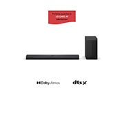 LG 400W, 3.1.1 kanālu S70TY LG Soundbar skaņas sistēma ar Dolby Atmos, perfekti sader ar LG QNED AI TV, LG Soundbar S70TY un pastiprinātājs, S70TY, thumbnail 1