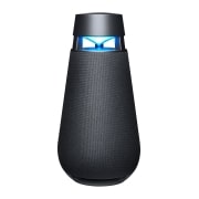 LG XBOOM360 XO3, Slīpi no priekšpuses ar ieslēgtu zilu apgaismojumu, XO3QBK, thumbnail 13