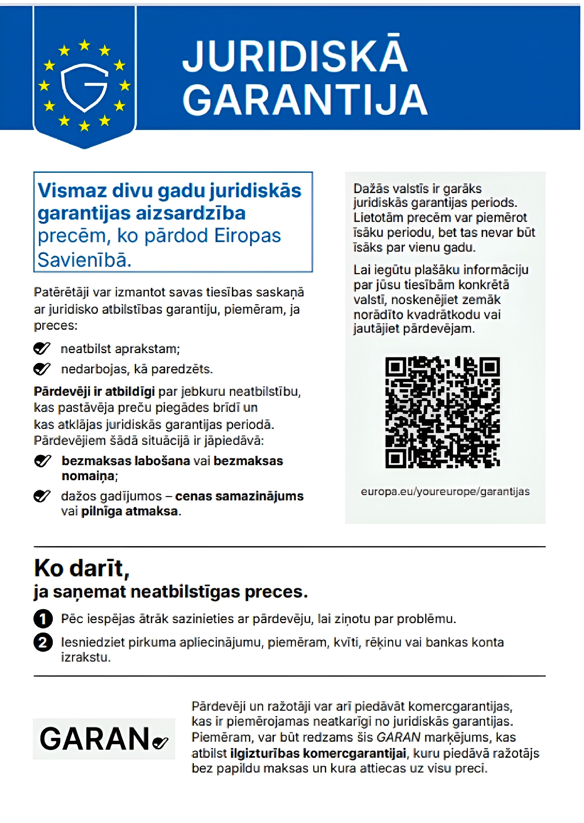 JURIDISKĀ GARANTIJA