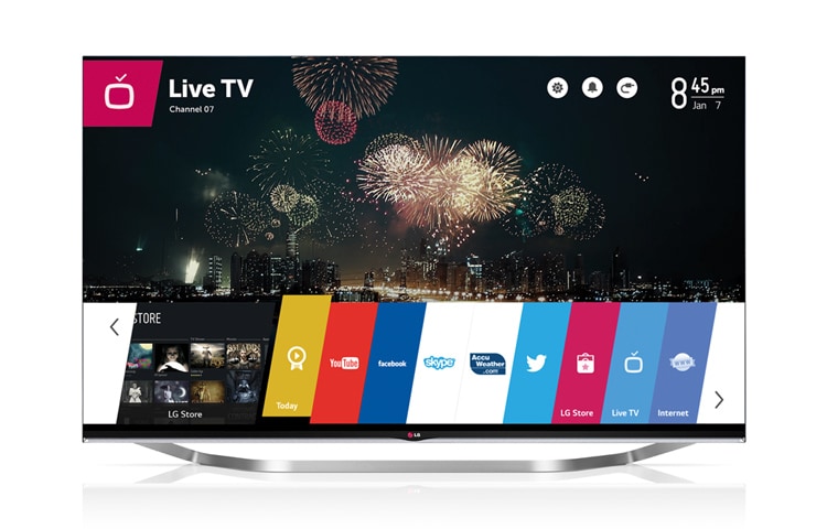 LG 55 collu Smart TV LED televizors ar WebOS, Magic Remote pulti un divkodolu procesoru., 55LB730V