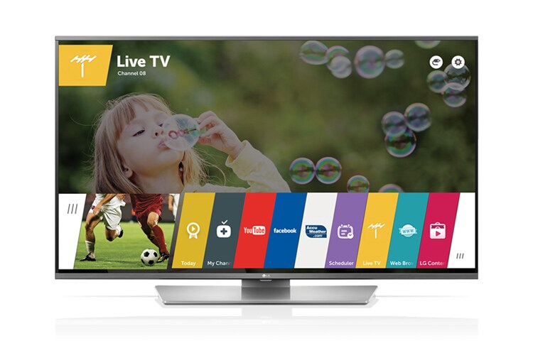 LG 43 collu Smart TV LED televizors ar WebOS 2.0 un iebūvētu WiFi., 43LF632V