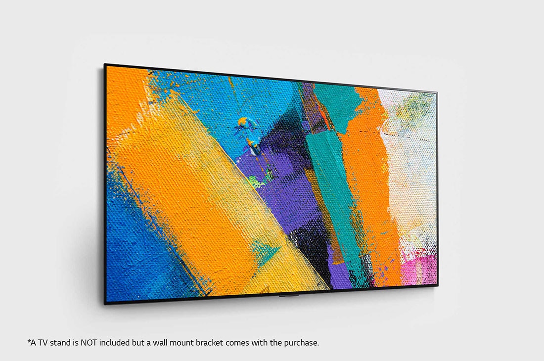 LG 55 collu OLED 4K televizors ar Dolby Vision IQ un Gallery dizainu, skats no aizmugures, OLED55GX3LA, thumbnail 5