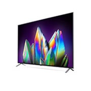 LG 65 collu NanoCell 8K televizors ar Dolby Vision IQ un Dolby Atmos skaņu, sānu skats 30 grādu leņķi, 65NANO993NA, thumbnail 3