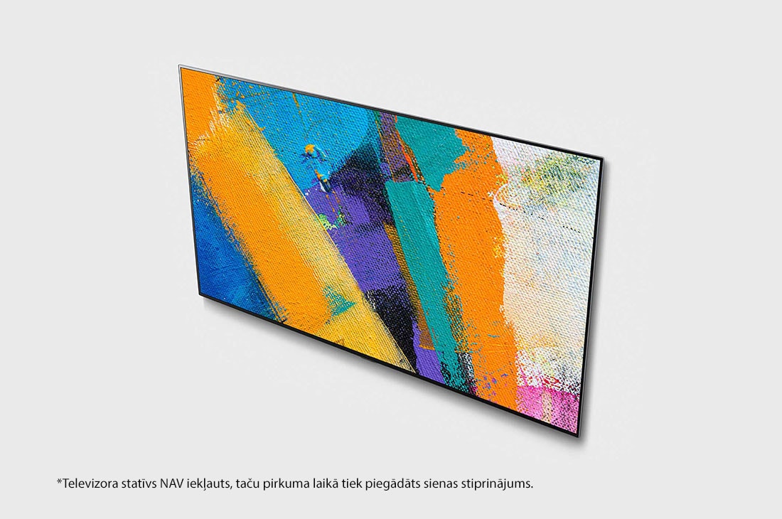 LG 65 collu OLED 4K televizors ar Dolby Vision IQ un Gallery dizainu, skats no augšpuses, OLED65GX3LA, thumbnail 7