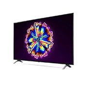 LG 55 collu NanoCell 4K televizors ar α7 procesoru un HGIG režīmu spēlēm, sānu skats 30 grādu leņķi, 55NANO903NA, thumbnail 3