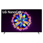 LG 86 collu NanoCell 4K televizors ar α7 procesoru un HGIG režīmu spēlēm, skats no priekšpuses ar aizpildošo attēlu, 86NANO903NA, thumbnail 1