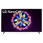 LG  75 collu NanoCell 4K televizors ar α7 procesoru un HGIG režīmu spēlēm, skats no priekšpuses ar aizpildošo attēlu, 75NANO903NA, thumbnail 1