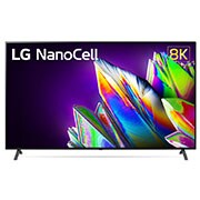 LG 75 collu NanoCell 8K televizors ar α9 procesoru un Dolby Atmos skaņu, skats no priekšpuses ar aizpildošo attēlu, 75NANO973NA, thumbnail 1