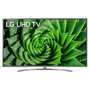LG 75 collu UHD 4K televizors, skats no priekšpuses ar aizpildošo attēlu, 75UN81003LB, thumbnail 1