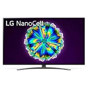 LG 65 collu NanoCell 4K televizors ar α7 procesoru un HGIG režīmu spēlēm, skats no priekšpuses ar aizpildošo attēlu, 65NANO863NA, thumbnail 1