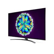 LG 65 collu NanoCell 4K televizors ar α7 procesoru un HGIG režīmu spēlēm, sānu skats 30 grādu leņķi, 65NANO863NA, thumbnail 3
