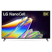 LG 55 collu NanoCell 8K televizors ar α9 procesoru un HGIG režīmu spēlēm, skats no priekšpuses ar aizpildošo attēlu, 55NANO953NA, thumbnail 1