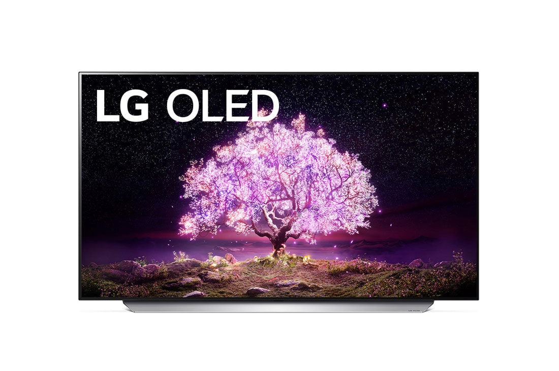 LG 48'' 4K OLED TV C1, skats no priekšpuses, OLED48C16LA