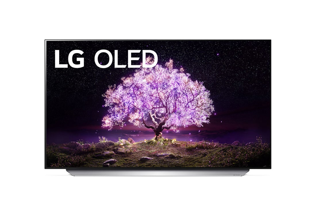 LG 55'' 4K OLED TV C1, skats no priekšpuses, OLED55C16LA