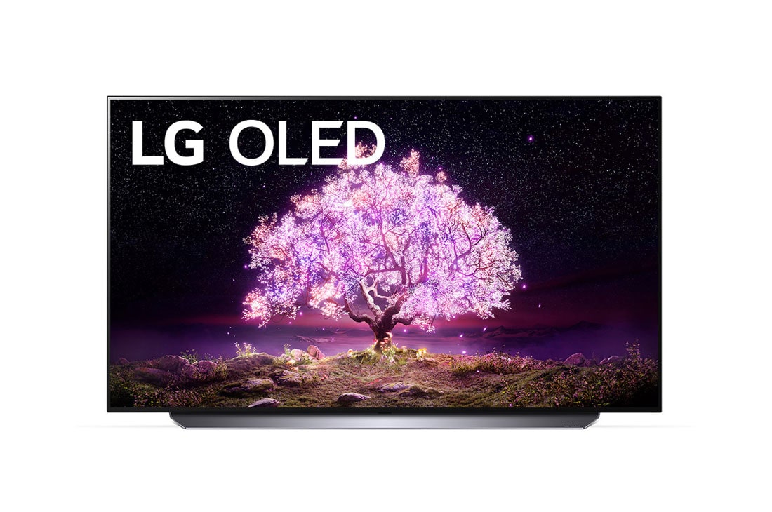 LG 48'' 4K OLED TV C1, skats no priekšpuses, OLED48C11LB