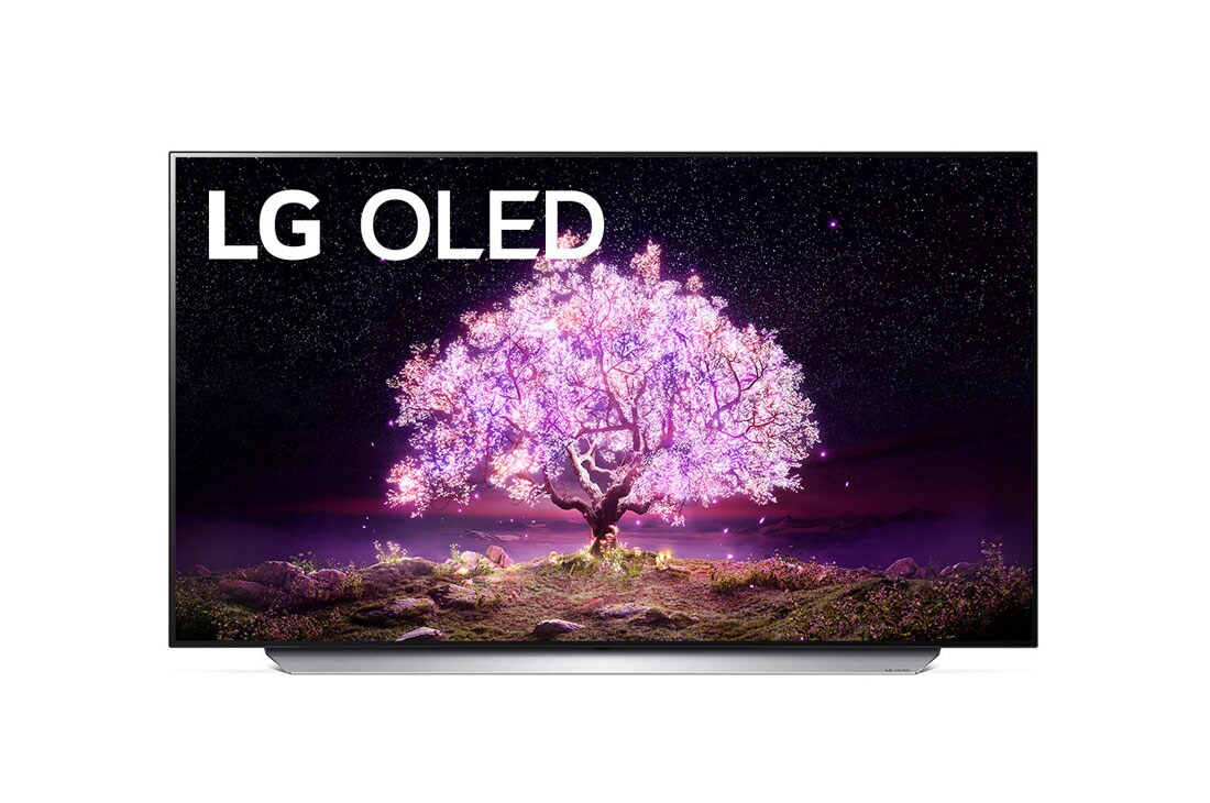 LG 48'' 4K OLED TV C1, skats no priekšpuses, OLED48C12LA