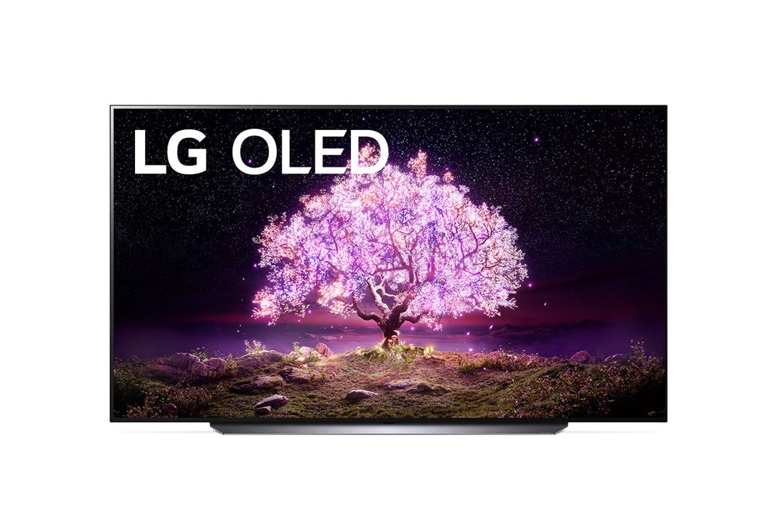 LG 83'' 4K OLED TV C1, skats no priekšpuses, OLED83C11LA