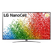 LG 75 collu NanoCell 4K televizors ar α7 procesoru un HGIG režīmu spēlēm, Skats no priekšpuses uz LG NanoCell televizoru, 75NANO993PB, thumbnail 1