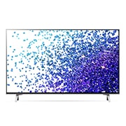 LG 43 collu NanoCell 4K televizors ar α7 procesoru un HGIG režīmu spēlēm, Skats no priekšpuses ar aizpildošo attēlu, 43NANO773PA, thumbnail 2