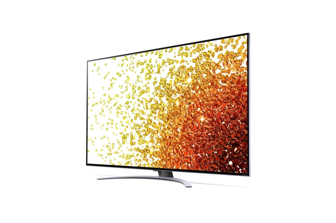 LG 65 collu NanoCell 4K televizors ar α7 procesoru un HGIG režīmu spēlēm, Sānu skats 30 grādu leņķī ar aizpildošo attēlu, 65NANO923PB, thumbnail 3