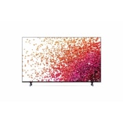 LG 65 collu NanoCell 4K televizors ar α7 procesoru un HGIG režīmu spēlēm, Skats no priekšpuses ar aizpildošo attēlu, 65NANO753PA, thumbnail 2