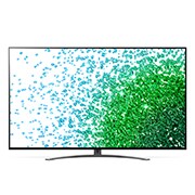 LG 65 collu NanoCell 4K televizors ar α7 procesoru un HGIG režīmu spēlēm, Skats no priekšpuses ar aizpildošo attēlu, 65NANO813PA, thumbnail 2