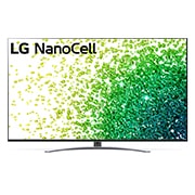 LG 75 collu NanoCell 4K televizors ar α7 procesoru un HGIG režīmu spēlēm, Skats no priekšpuses uz LG NanoCell televizoru, 75NANO883PB, thumbnail 1
