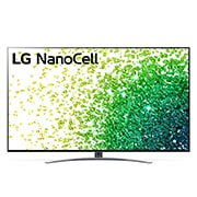 LG 55 collu NanoCell 4K televizors ar α7 procesoru un HGIG režīmu spēlēm, Skats no priekšpuses uz LG NanoCell televizoru, 55NANO883PB, thumbnail 1