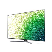 LG 65 collu NanoCell 4K televizors ar α7 procesoru un HGIG režīmu spēlēm, Sānu skats 30 grādu leņķī ar aizpildošo attēlu, 65NANO883PB, thumbnail 3