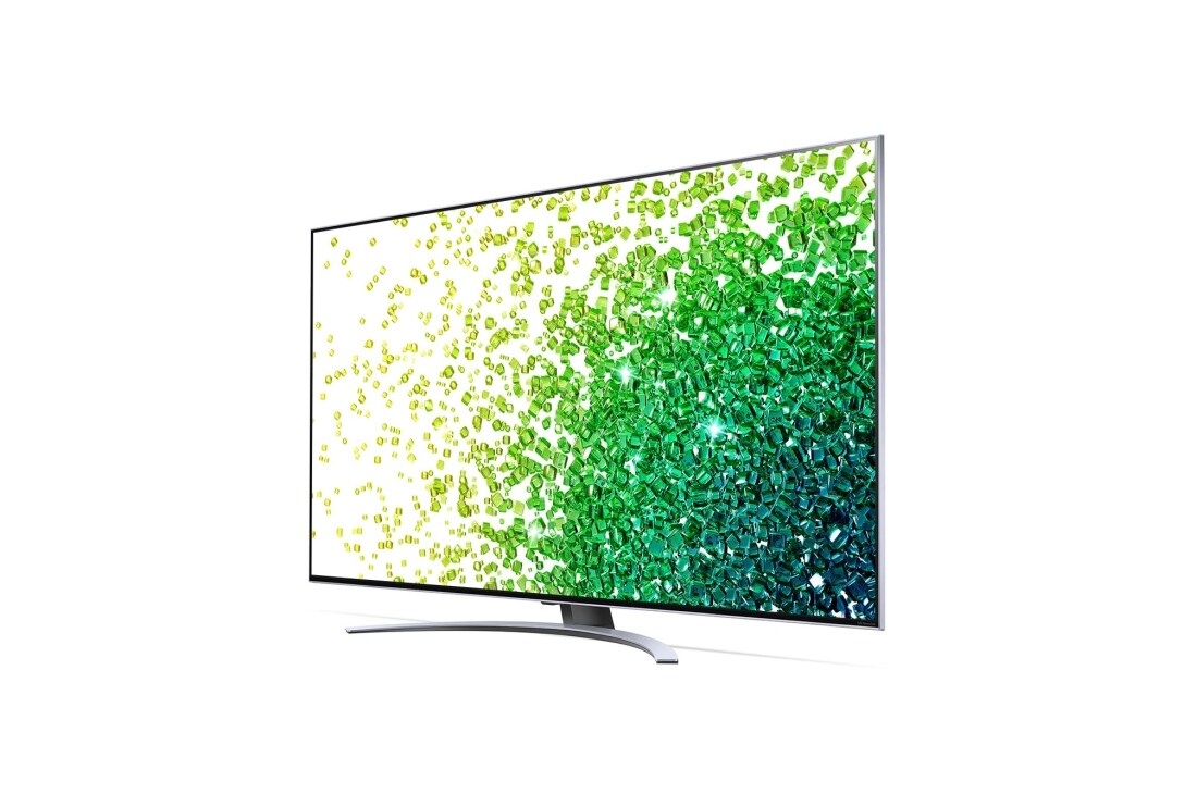 LG 65 collu NanoCell 4K televizors ar α7 procesoru un HGIG režīmu spēlēm, Sānu skats 30 grādu leņķī ar aizpildošo attēlu, 65NANO883PB, thumbnail 3
