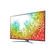 LG 75 collu NanoCell 8K televizors ar α7 procesoru un HGIG režīmu spēlēm, Sānu skats 30 grādu leņķī ar aizpildošo attēlu, 75NANO963PA, thumbnail 3