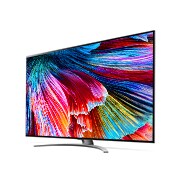 LG 65 collu QNED 8K televizors, Sānu skats 30 grādu leņķī ar aizpildošo attēlu, 65QNED993PB, thumbnail 3