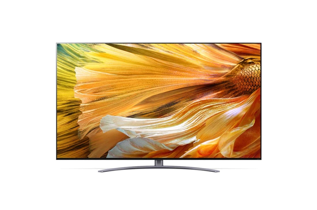 LG 65 collu QNED 4K televizors, Skats no priekšpuses ar aizpildošo attēlu, 65QNED913PA, thumbnail 2