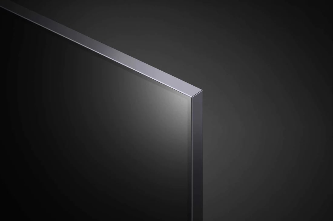 LG 65 collu QNED 4K televizors, Skats uz paneli tuvplānā, 65QNED913PA, thumbnail 5