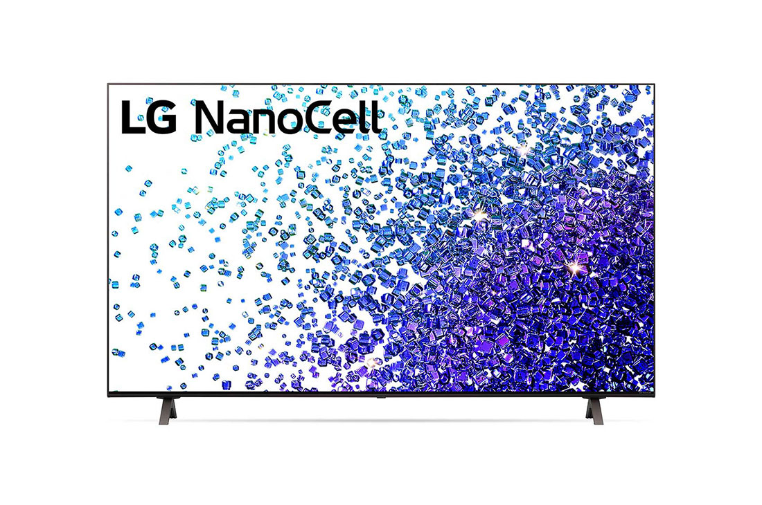 LG 55 collu NanoCell 4K televizors, Skats no priekšpuses uz LG NanoCell televizoru, 55NANO793PB