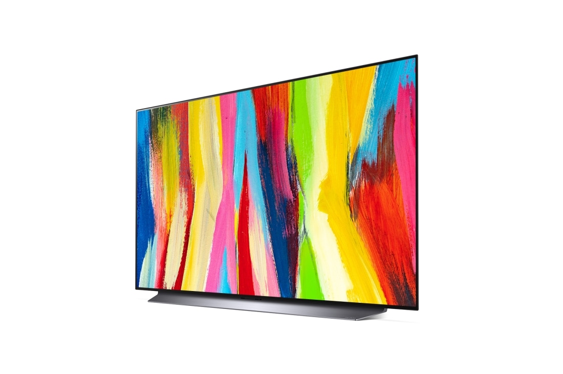 LG OLED evo C2 48 collu 4K Smart TV, sānu skats –30 grādu leņķī, OLED48C21LA, thumbnail 3