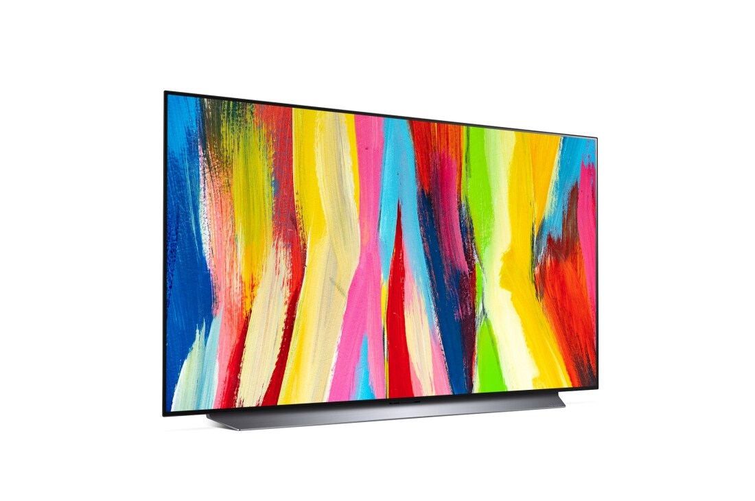 LG OLED evo C2 48 collu 4K Smart TV, sānu skats –15 grādu leņķī, OLED48C21LA, thumbnail 6