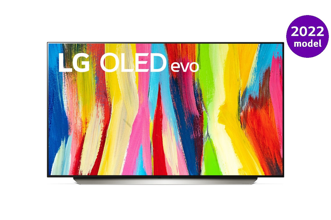 LG OLED evo C2 48 collu 4K Smart TV, Skats no priekšpuses, OLED48C22LB
