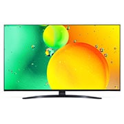 LG 43 collu NanoCell 4K televizors ar α5 procesoru , Skats no priekšpuses ar aizpildošo attēlu, 43NANO763QA, thumbnail 2