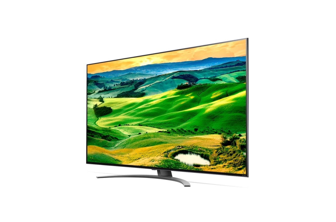 LG 50 collu QNED 4K televizors, Sānu skats 30 grādu leņķī ar aizpildošo attēlu, 50QNED813QA, thumbnail 3